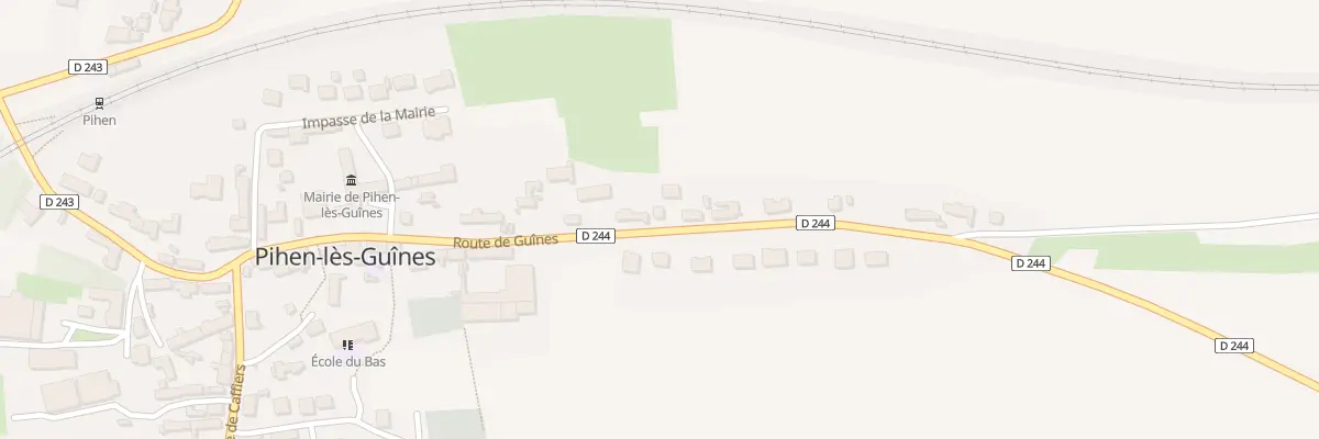 Plan du 513 Rte de Guines à Pihen-lès-Guînes