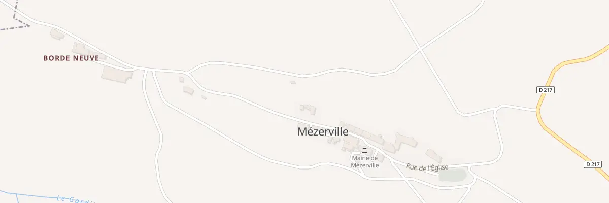 Plan du 40 Le Village à Mézerville