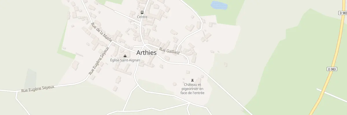 Plan du 3 Rue Gaillard à Arthies