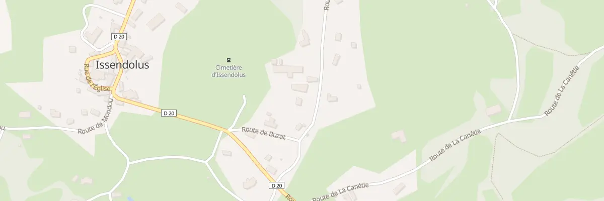 Plan du 5170 Buzat à Issendolus