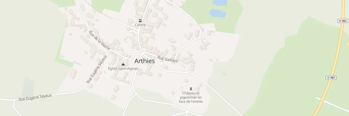 Plan du 10 Rue Gaillard à Arthies