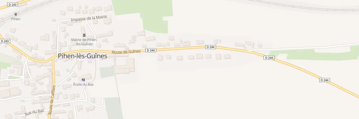 Plan du 542 Rte de Guines à Pihen-lès-Guînes
