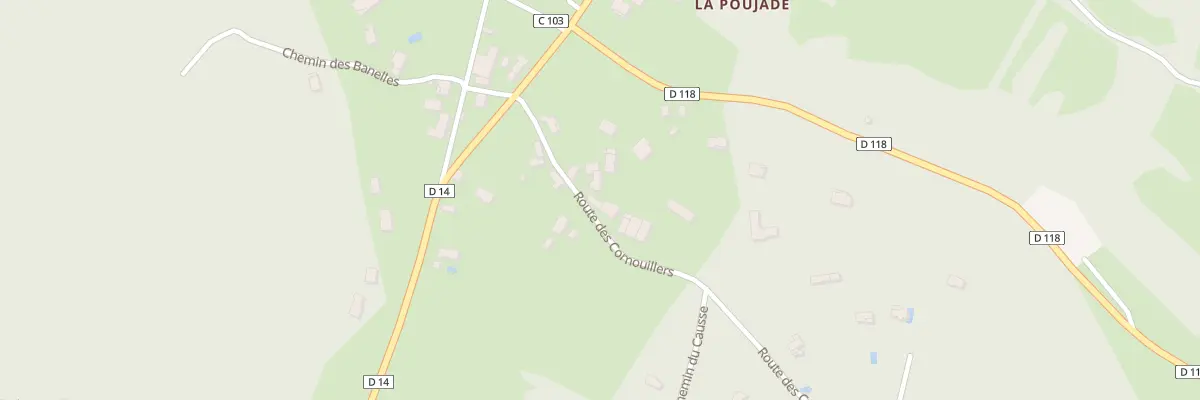 Plan du 5107 Lapoujade à Loubressac