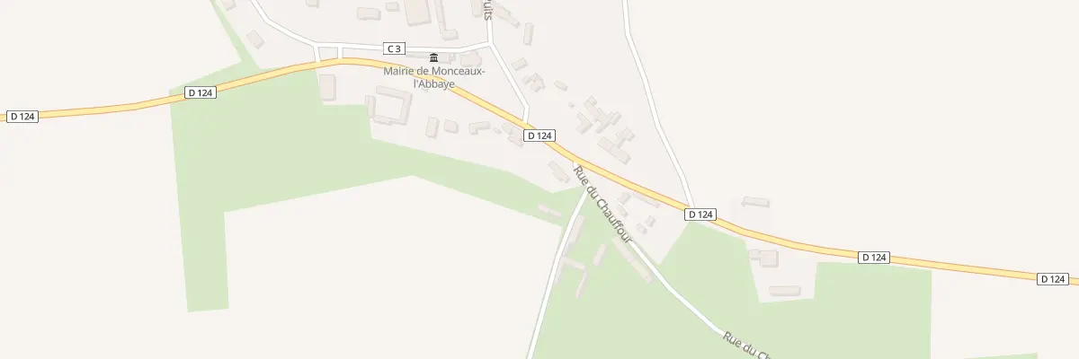 Plan du 2 Rue du Chauffour à Monceaux-l’Abbaye