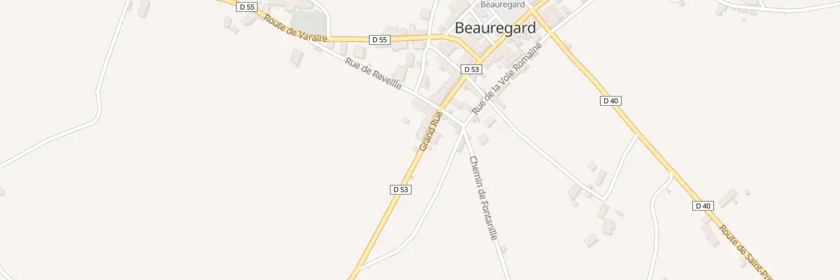 Plan du 1 Grand Rue à Beauregard