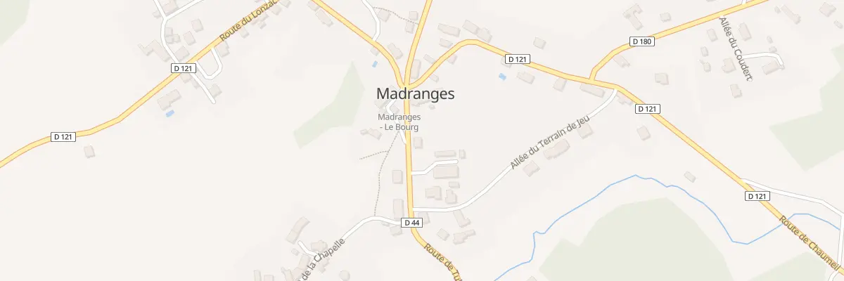 Plan du 3 Rte de Tulle à Madranges