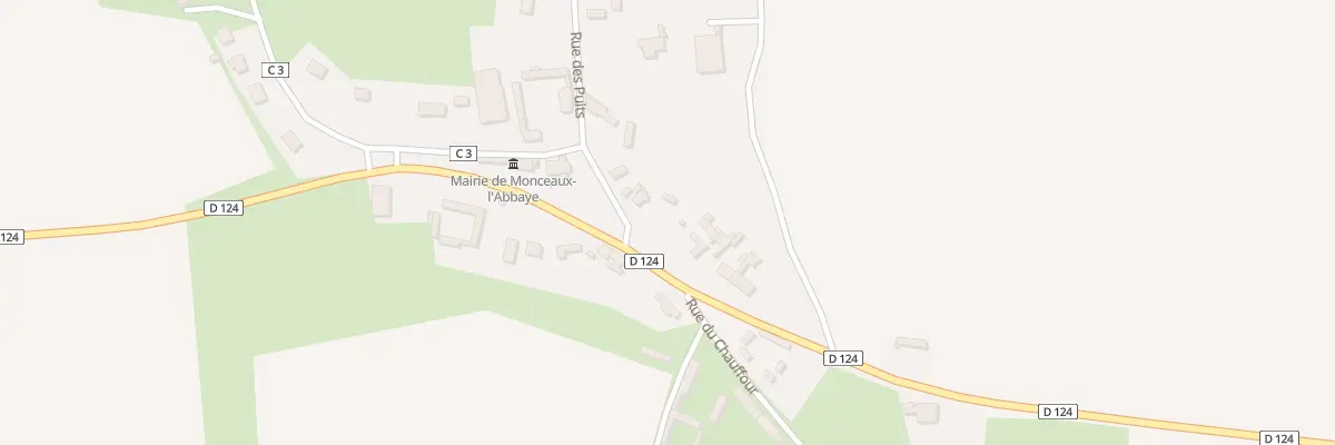 Plan du 2 Rue des Puits à Monceaux-l’Abbaye