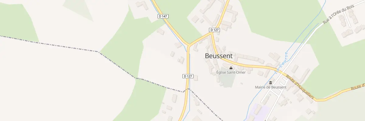 Plan du 4 Rte de Montreuil à Beussent