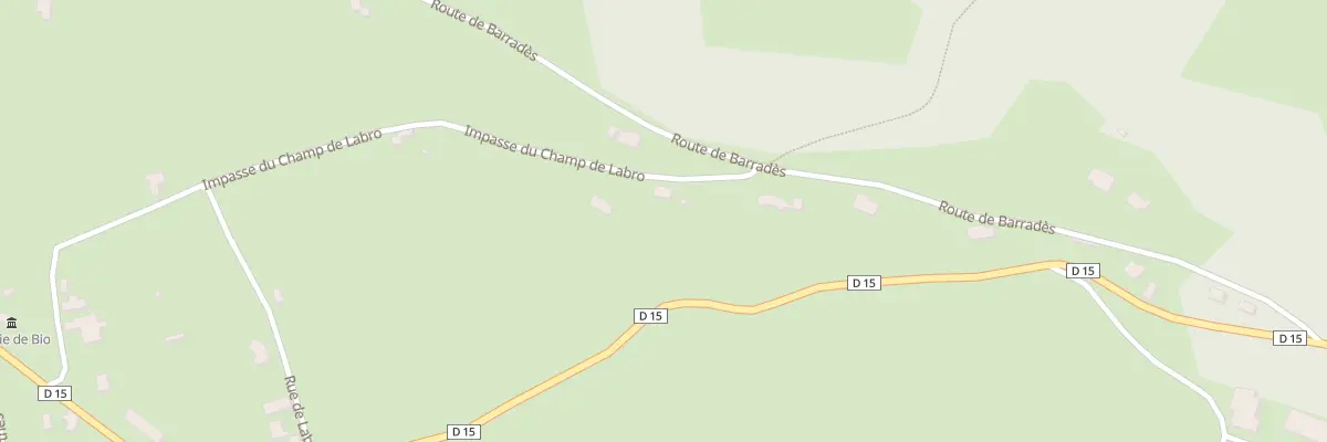 Plan du 5822F Champs de Labro à Bio