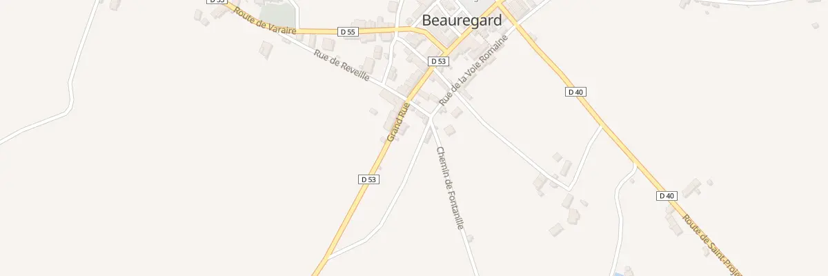 Plan du 2 Grand Rue à Beauregard