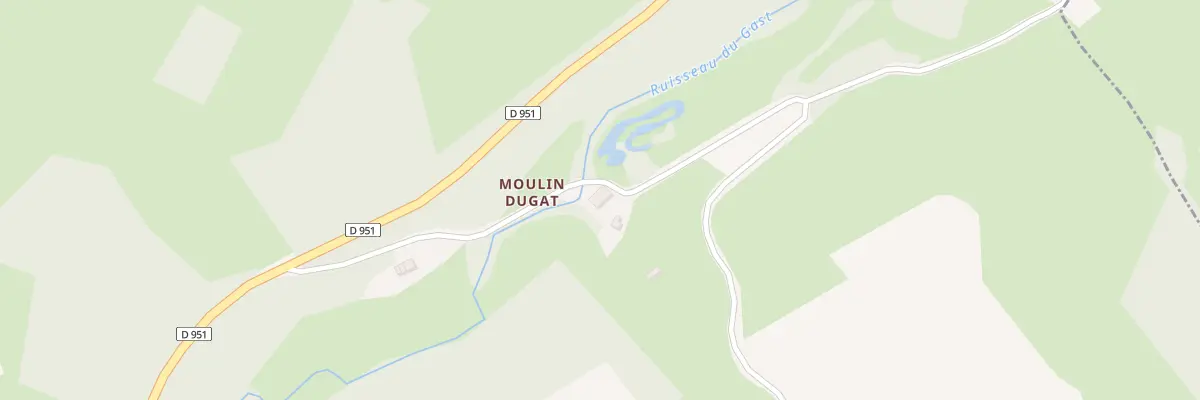 Plan du 5316 Moulin Dugat à Lourdoueix-Saint-Pierre