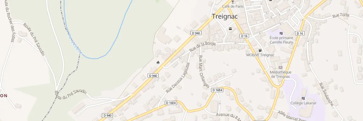 Plan du 41 Rue de la Borde à Treignac
