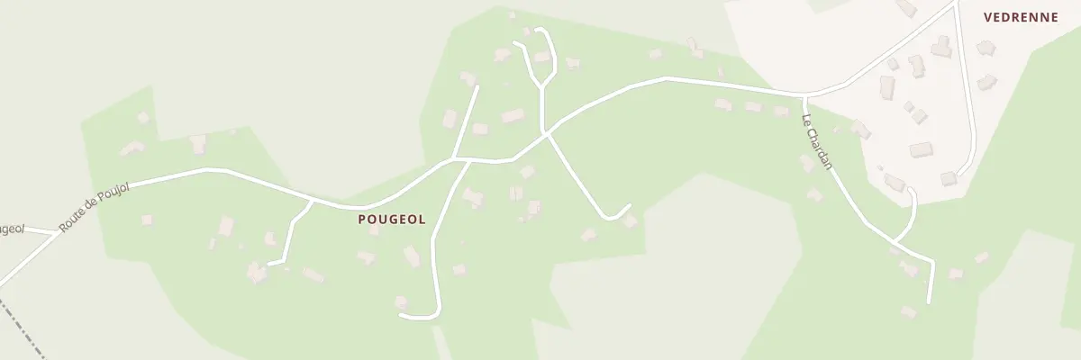 Plan du 35 Pougeol à Chanac-les-Mines
