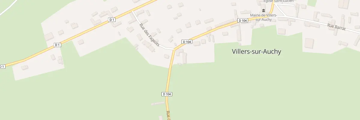 Plan du 14 Rue de l’Eglise Auchy à Villers-sur-Auchy