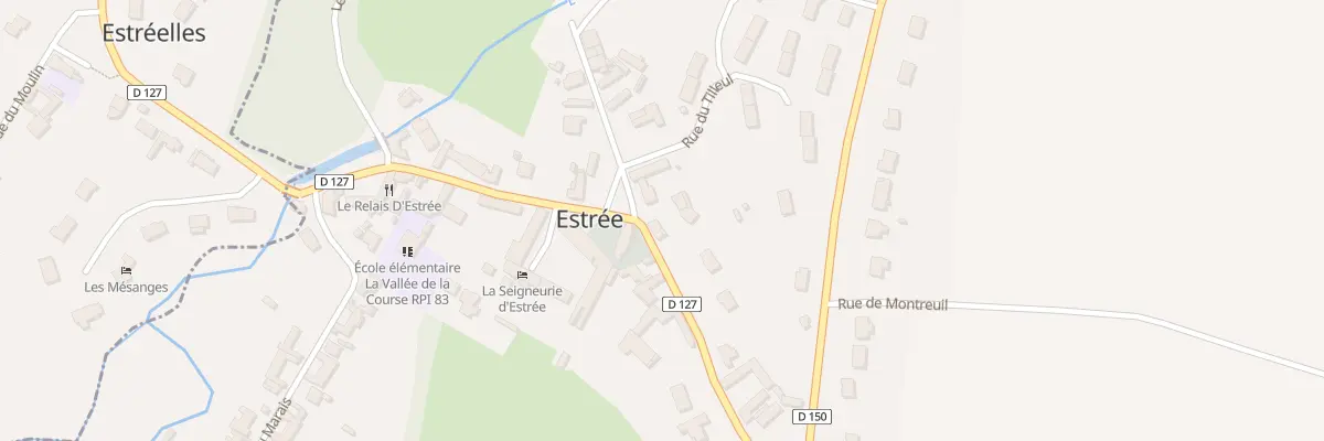 Plan du 10 Rue de la Course à Estrée