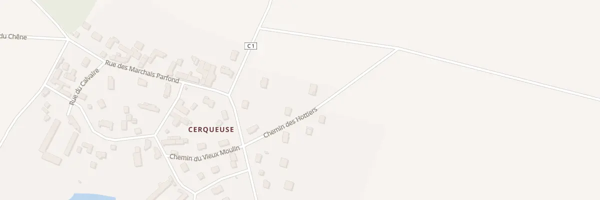 Plan du 1 Che des Hottiers à Orphin