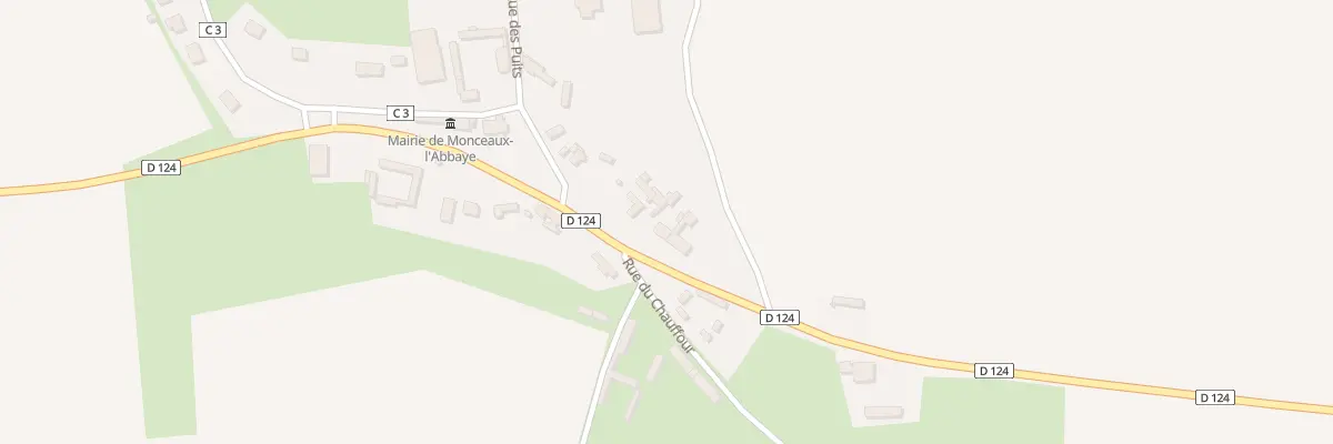 Plan du 5 Rue du Grand Chemin à Monceaux-l’Abbaye
