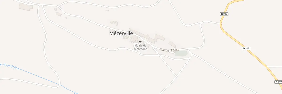 Plan du 6 Le Village à Mézerville