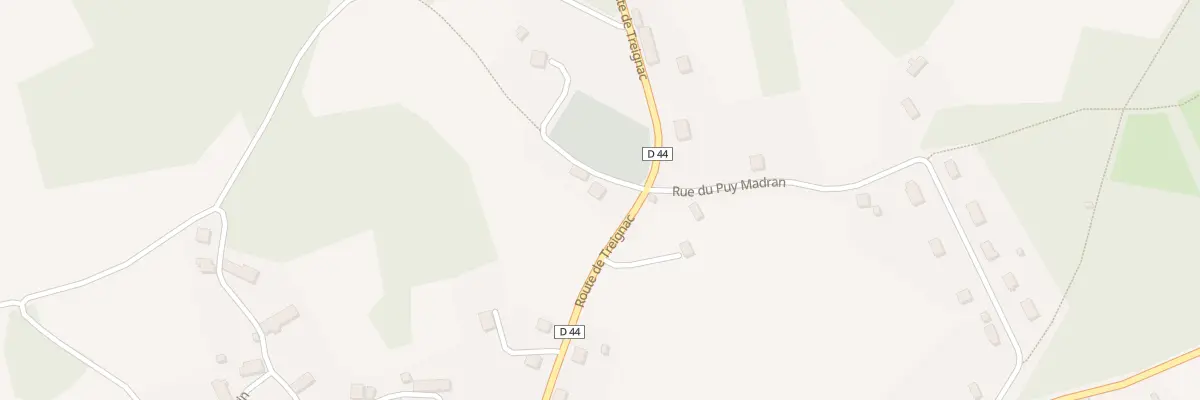 Plan du 15 Rte de Treignac à Madranges