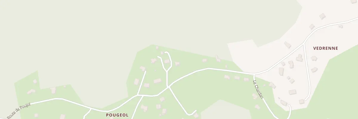 Plan du 14 Pougeol à Chanac-les-Mines