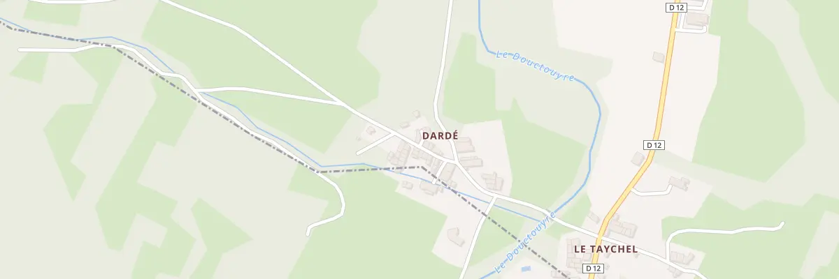 Plan du 174B Darde à Dun