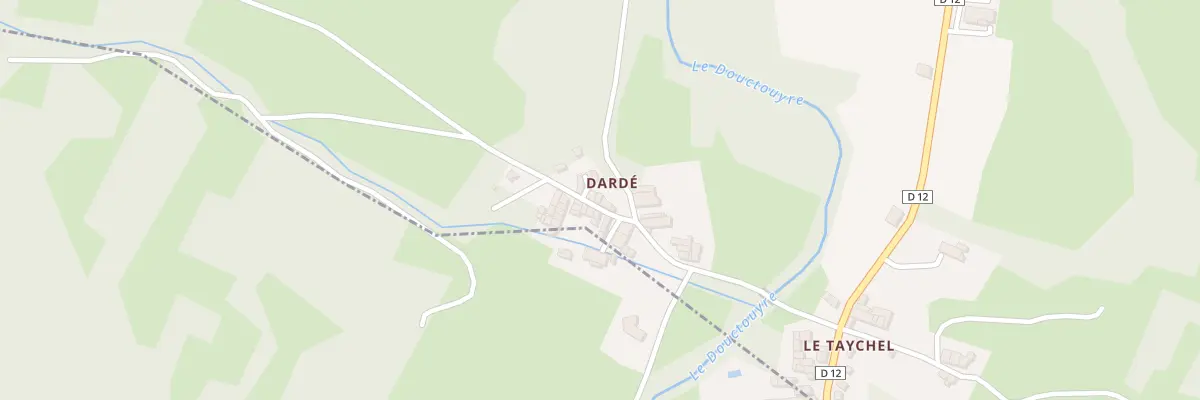 Plan du 167 Darde à Dun