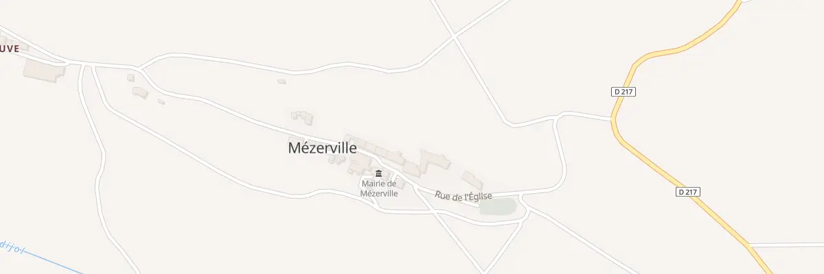 Plan du 3 Le Village à Mézerville