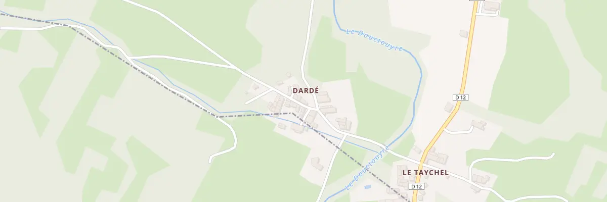 Plan du 200 Darde à Dun