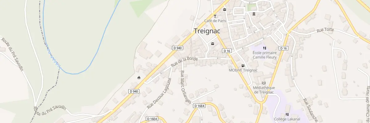 Plan du 29 Rue de la Borde à Treignac