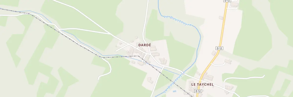 Plan du 166 Darde à Dun