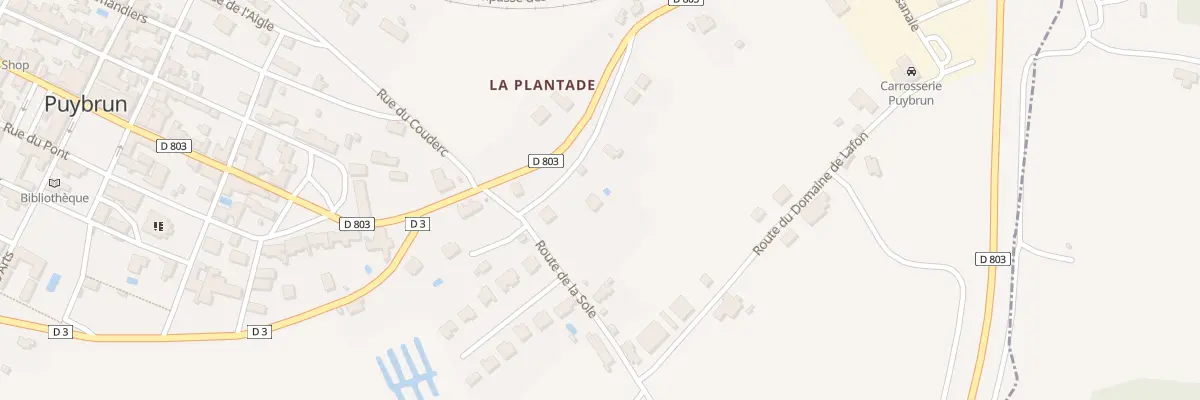 Plan du 5428 La Sole à Puybrun