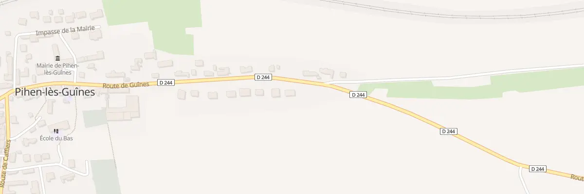 Plan du 668 Rte de Guines à Pihen-lès-Guînes