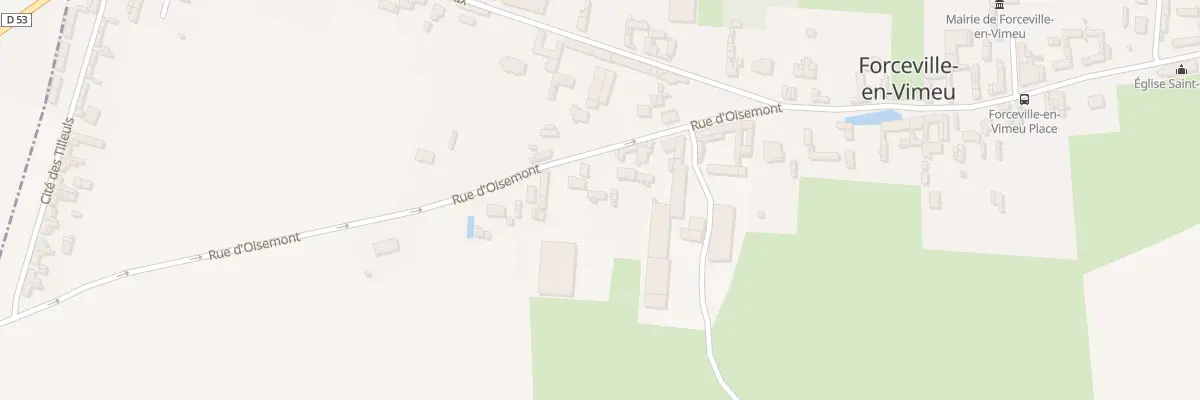 Plan du 11 Rue d’Oisemont à Forceville-en-Vimeu