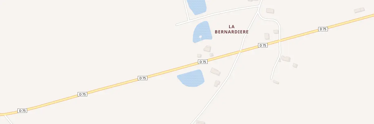 Plan du 1 La Bernardiere à Mouhers