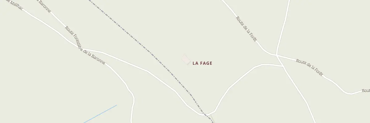 Plan du 5031 La Fage à Saint-Beauzile