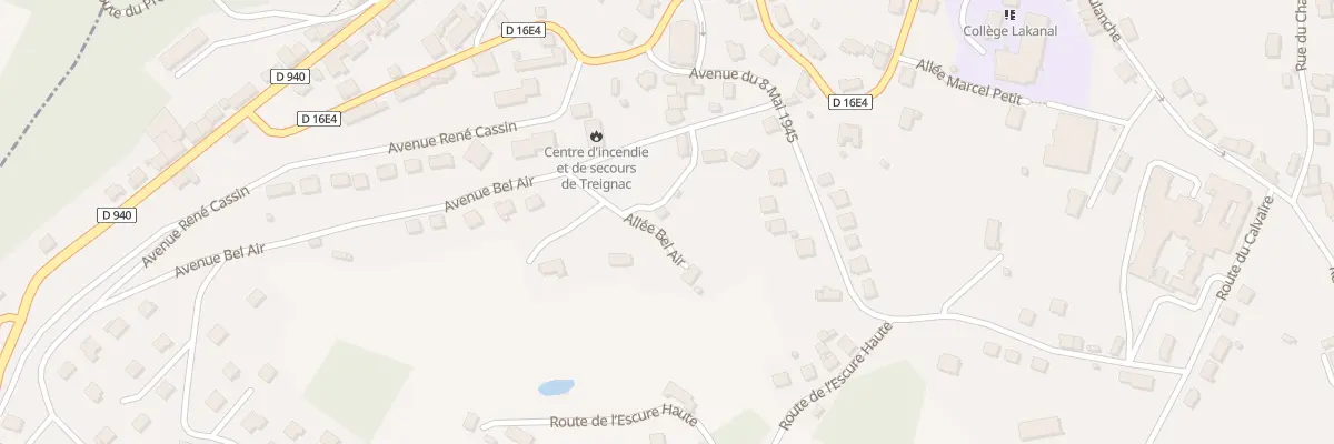 Plan du 7 Av Bel Air à Treignac