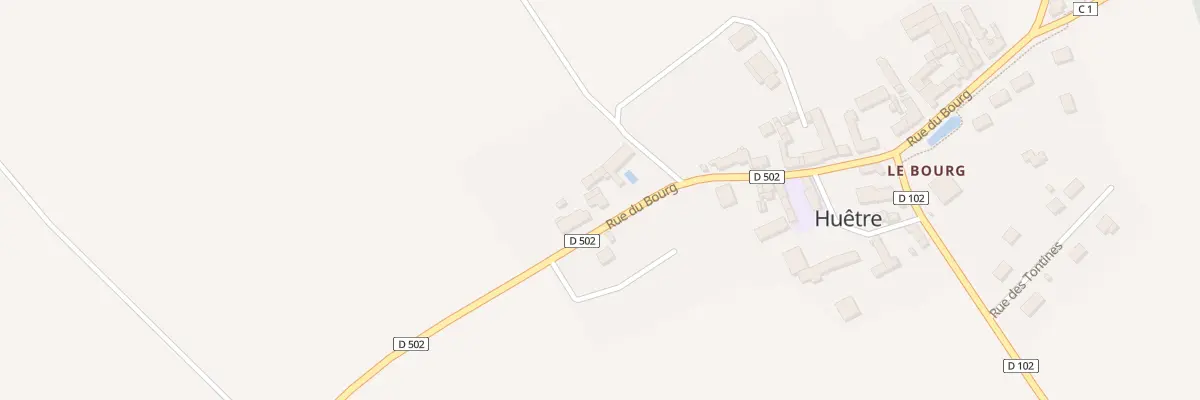 Plan du 374 Le Bourg à Huêtre