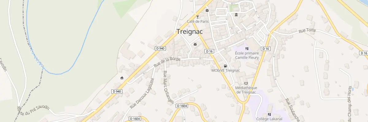 Plan du 19 Rue de la Borde à Treignac