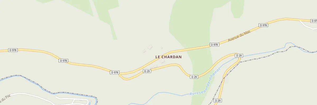 Plan du 1 Lavergne à Chanac-les-Mines
