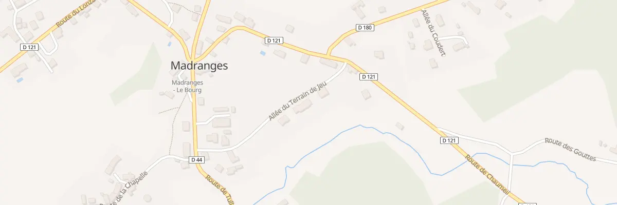 Plan du 8 All du Terrain de Jeu à Madranges