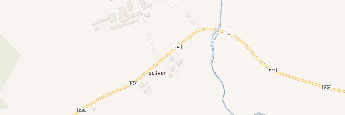 Plan du 5364 Village de Guevet à Buxières-d’Aillac