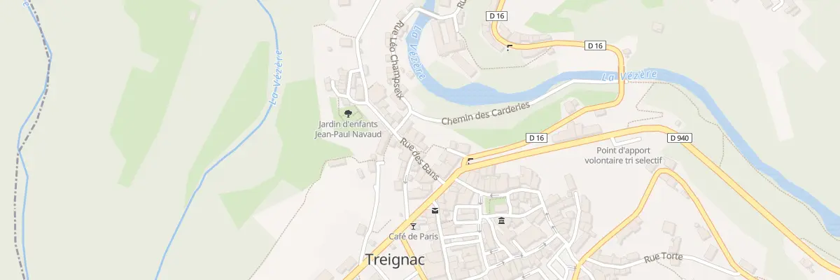 Plan du 8 Rue des Bans à Treignac