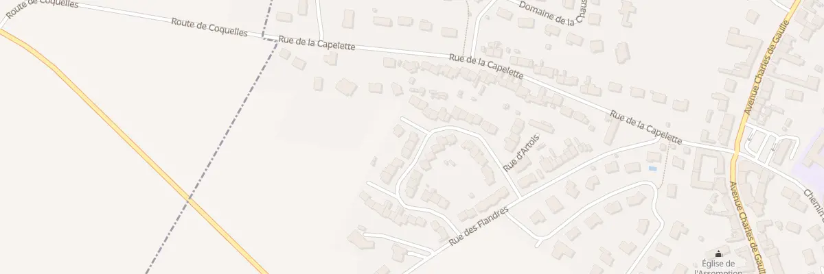 Plan du 40 Rue d’Artois à Coquelles