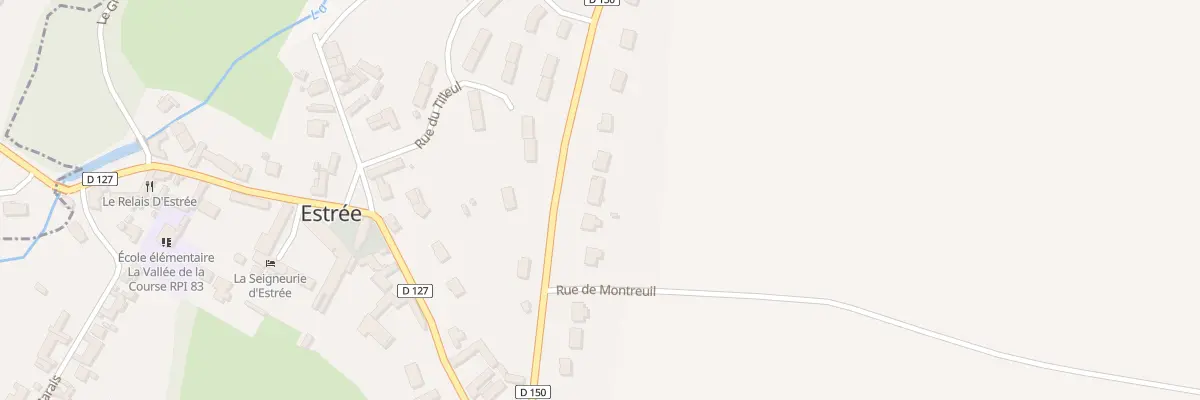 Plan du 7 Rue de Montreuil à Estrée