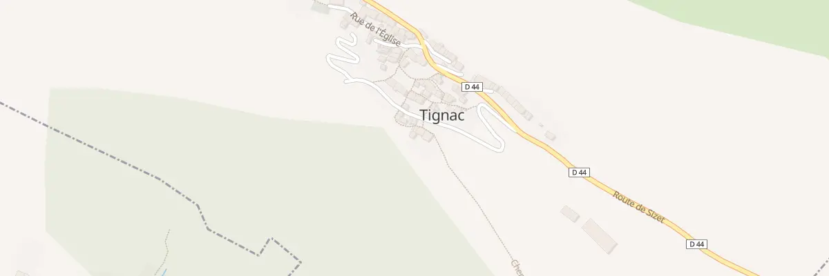 Plan du 30 Village de Tignac à Tignac