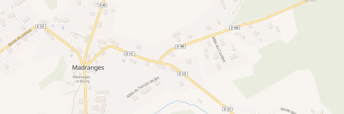 Plan du 2 Rte de Veix à Madranges