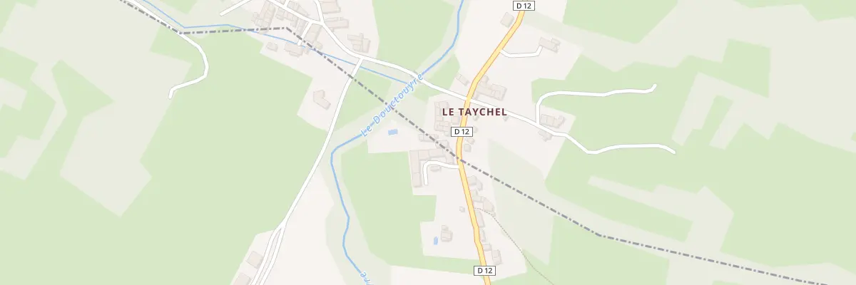Plan du 2 Le Taychel à Lieurac