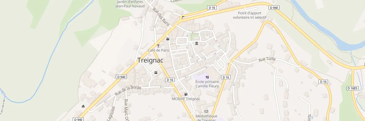Plan du 6 Pl du Lieutenant Cramouzaud à Treignac