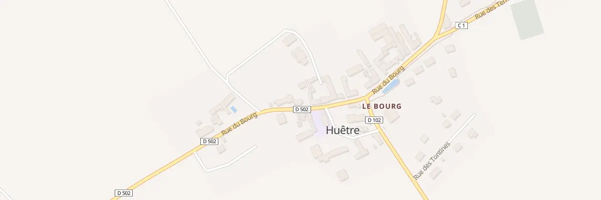 Plan du 254 Rue du Bourg à Huêtre