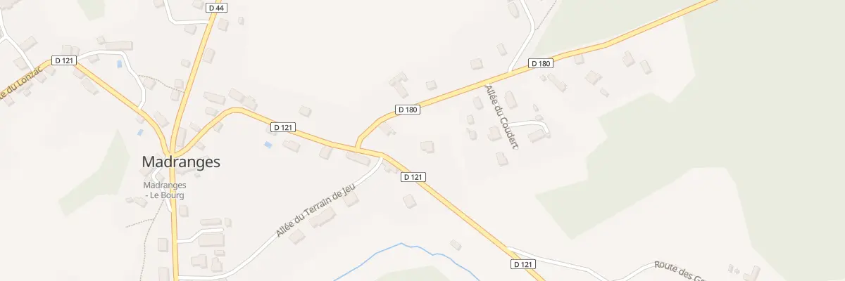 Plan du 13 Rte de Veix à Madranges